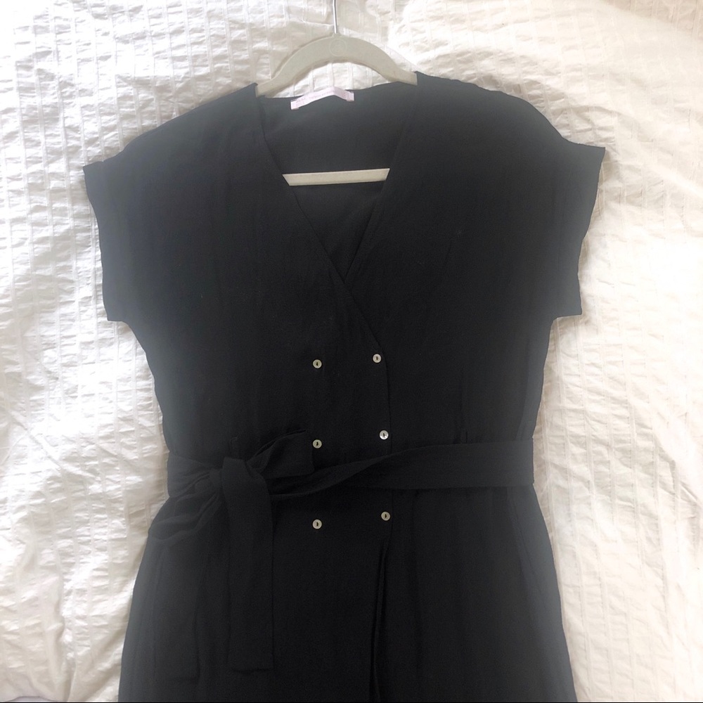 Zara Trafaluc Black Crepe Dress - Picture 3 of 6